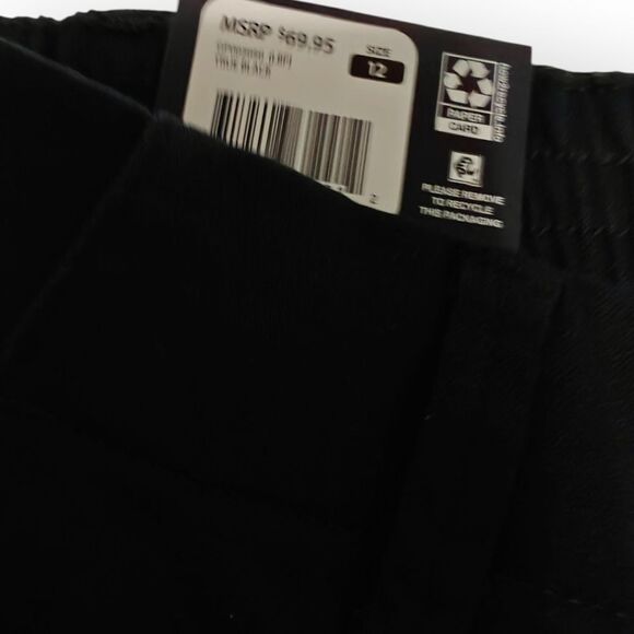NWT GAP Classic Twill Black Ankle Cropped Pants Size 12 - Picture 10 of 11